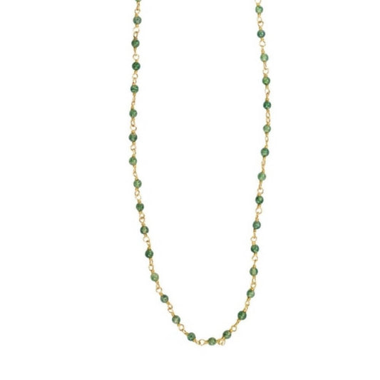 NECKLACE SARAH GREEN JADE